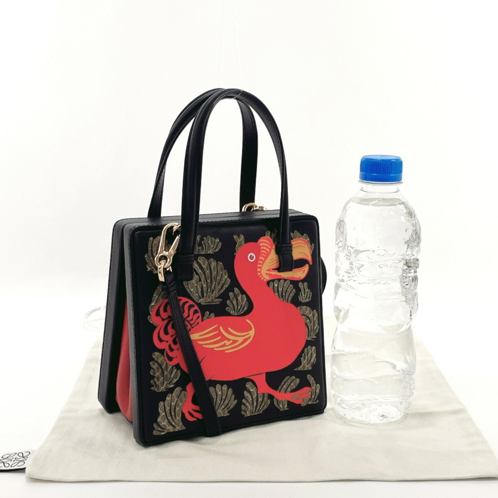 Loewe Postal Handbag Leather Python Black - image 2